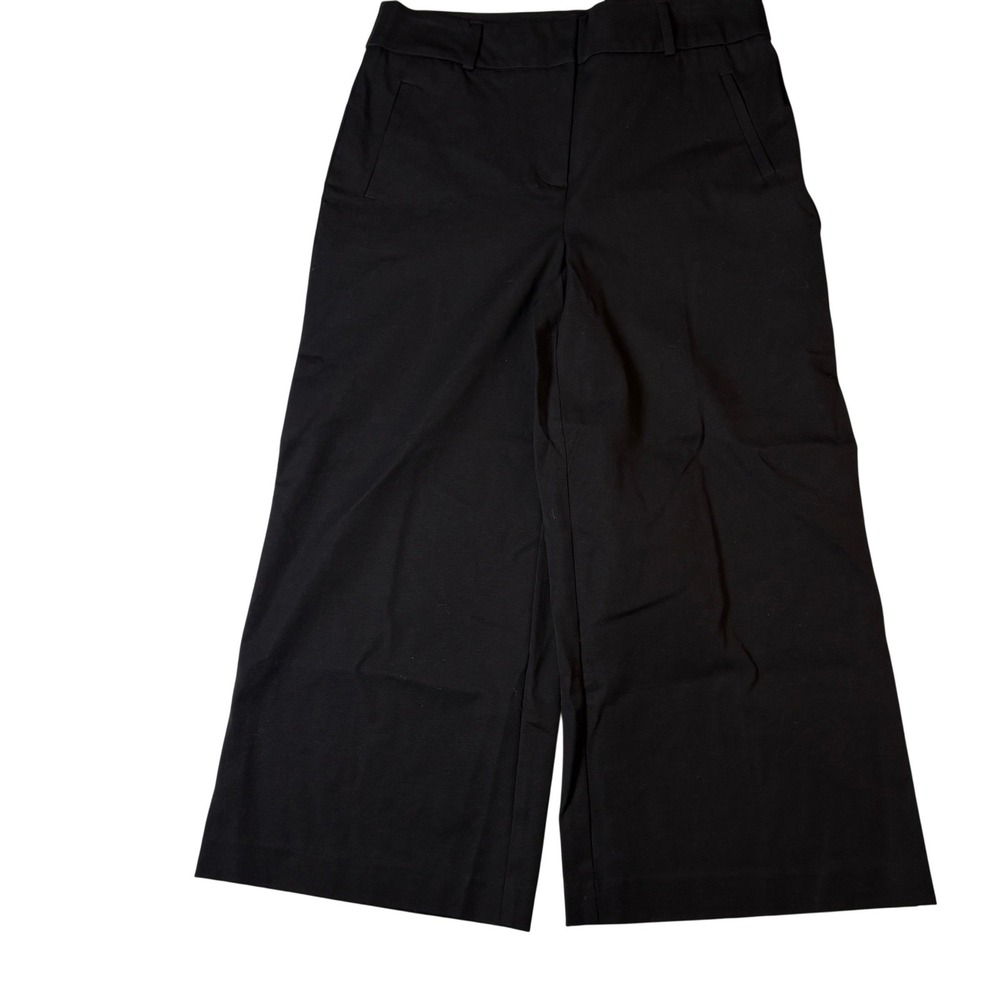 Apt 9 Womens Wide Leg Crop Pants Mineral Black High Rise Size Medium WA93X006RS